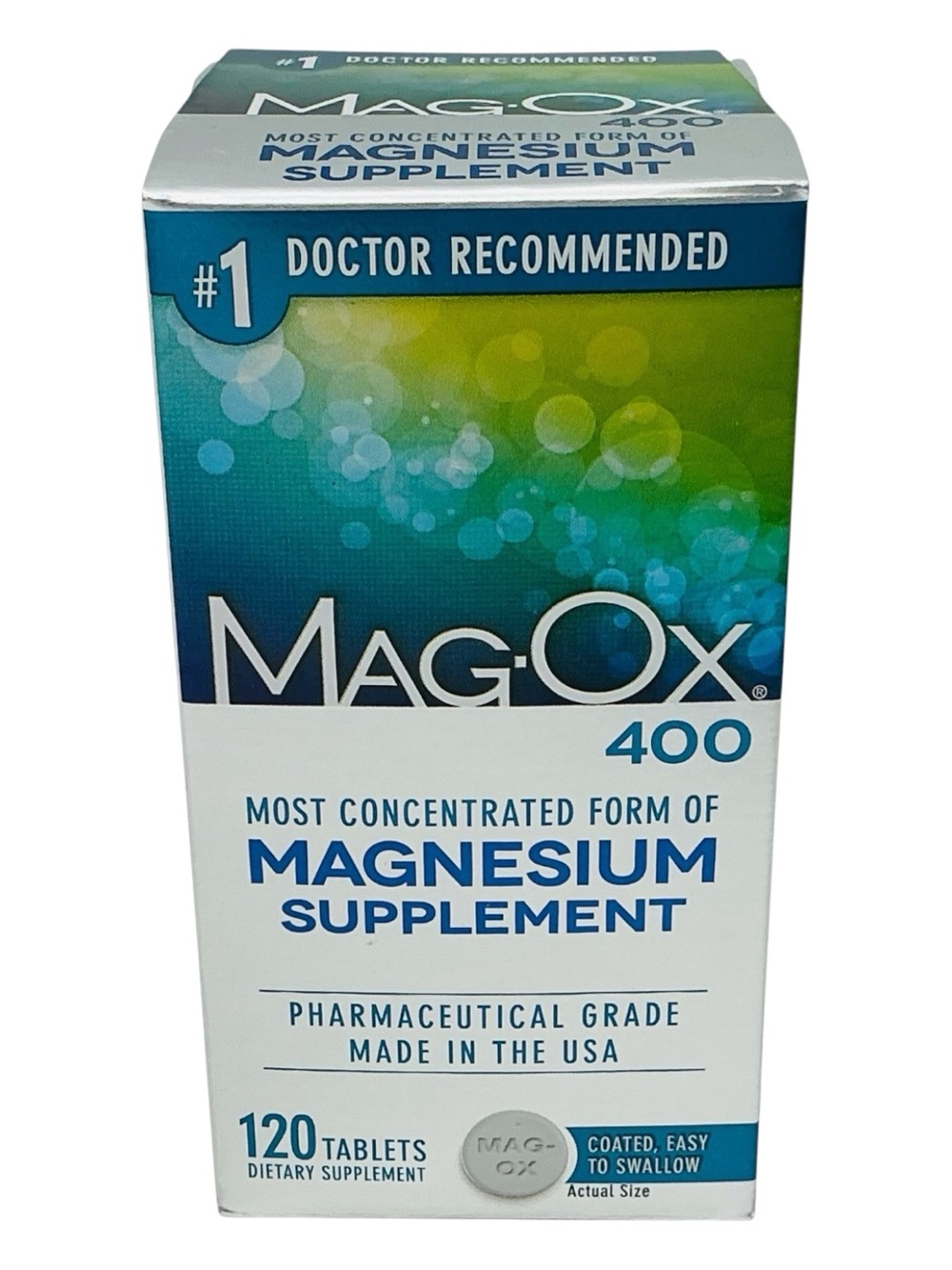 Magox 400 Magnesium Tablets 120 Tabs  by Magox. Exp 12/2027